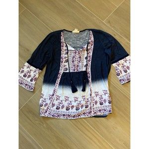 Style & Co Print Top Small